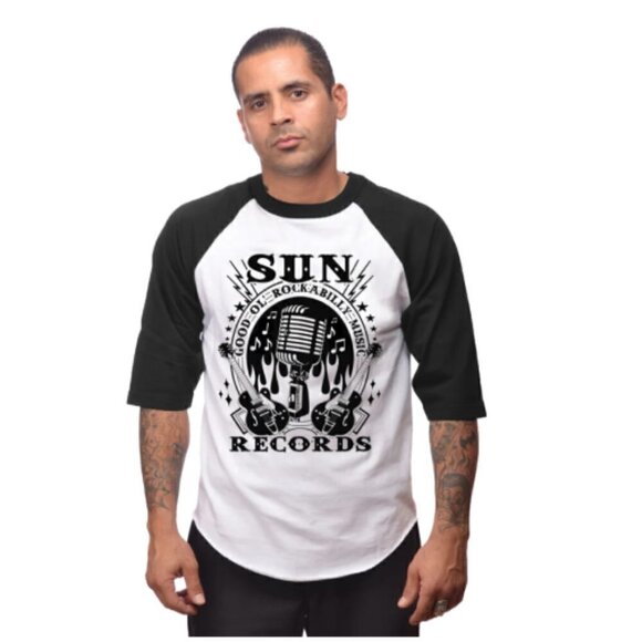 Steady Clothing Sun Records Rockabilly Music Mens Tee - Picture 1 of 2